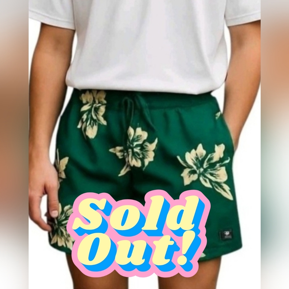 ❌️📣❌️ SOLD ❌️📣❌ Billabong Swim Trunks Mens 2XL Green Floral Board Shorts